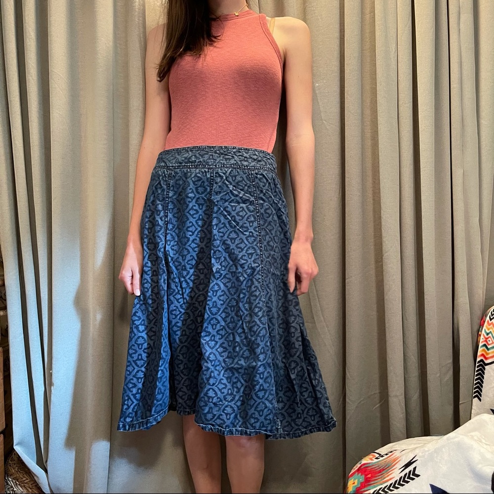 Vintage denim skirt